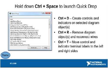 LabView中快速放置對(duì)話框的快捷鍵
